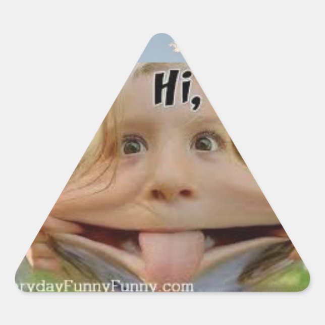 ADESIVO TRIANGULAR SORRIR! :D (Frente)