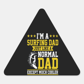 Adesivo Triangular Sou um Pai de surfe como um Pai normal