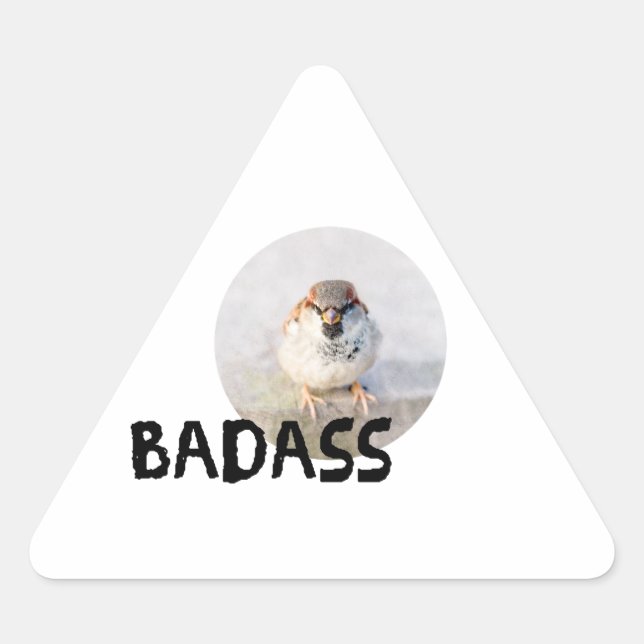 Adesivo Triangular Sparrow - Badass (Frente)