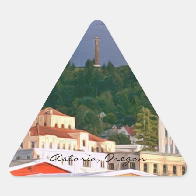 Adesivo Triangular Stickers - Astoria Oregon (Frente)