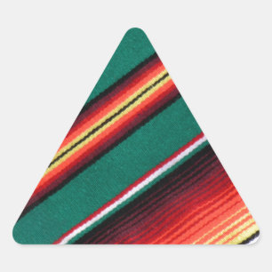 Adesivo Triangular Stripe Colorida Mexicana no Sodoeste