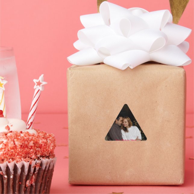 Adesivo Triangular Sua imagem personalizada (Festa)