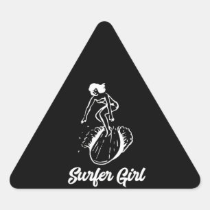 Adesivo Triangular Sulfing Lover   Cooler Surfing Girl
