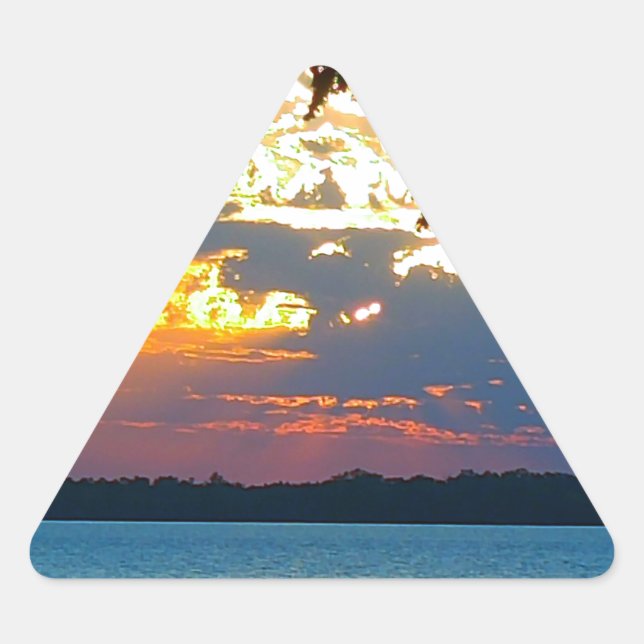 Adesivo Triangular Sunset Ablaze (Frente)