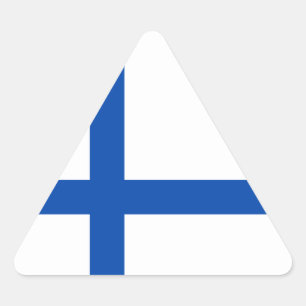 Adesivo Triangular Suomen Lippu - Bandeira da Finlândia