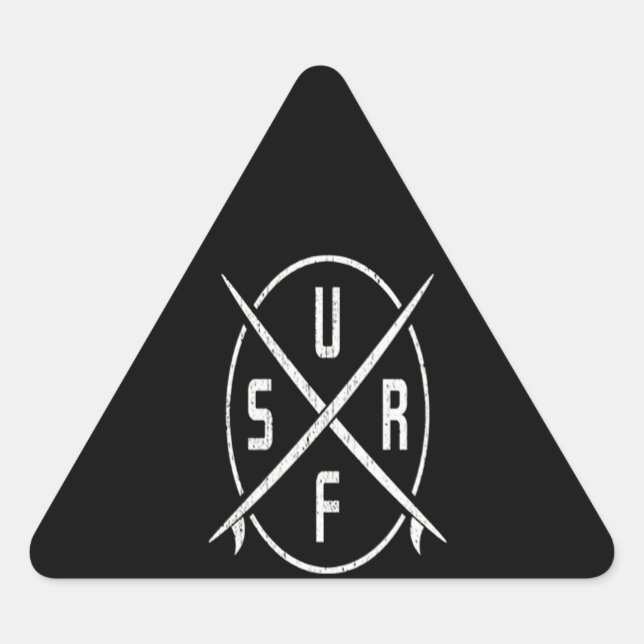 Adesivo Triangular Superfície De Sulf| Compass Do Surfe (Frente)