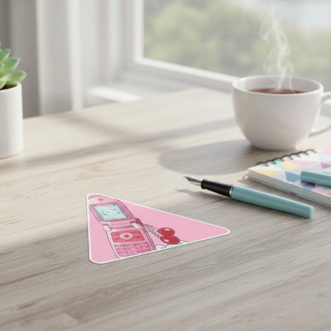 Adesivo Triangular Telefone celular (Criador carregado)