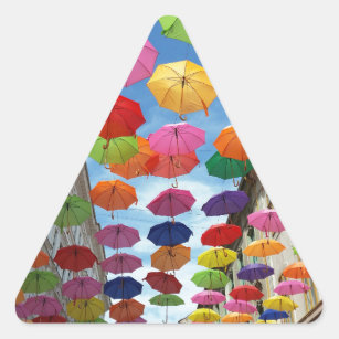Adesivo Triangular Telhado de guarda-chuvas