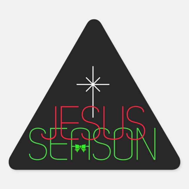 Adesivo Triangular Temporada de Jesus (Frente)