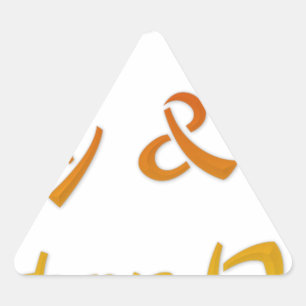 Adesivo Triangular Tenha um belo dia e um melhor Design de arte de te