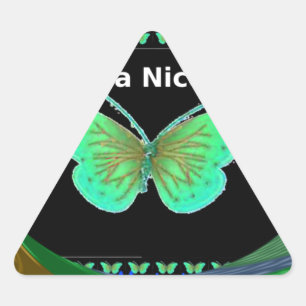 Adesivo Triangular Tenha um Bom Dia e uma noite melhor butterfly.png