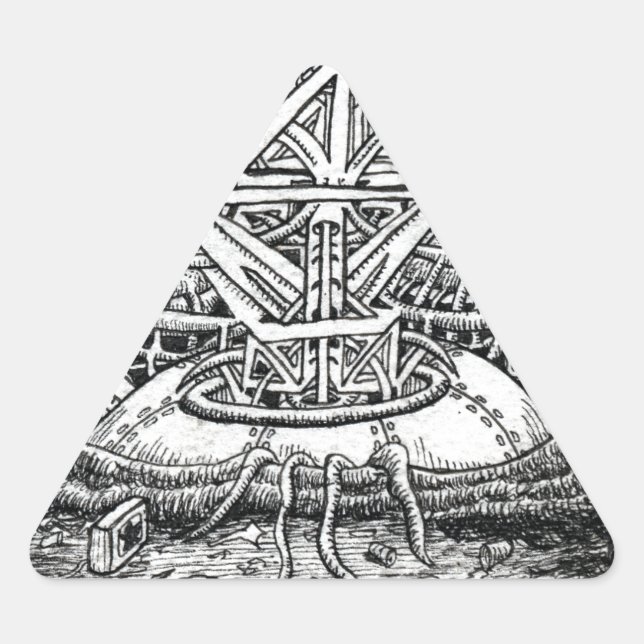 Adesivo Triangular Tentacle Tank de Brian Benson (Frente)