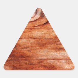 Adesivo Triangular Textura de grão de madeira