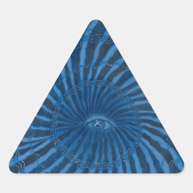 Adesivo Triangular Third Eye Chakra Art 3.º - Intuição (Frente)