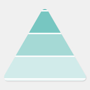 Adesivo Triangular Tinta Azul Turquesa