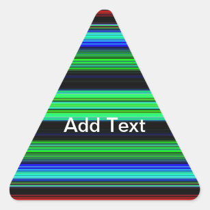 Adesivo Triangular Tiras coloridas finas - 1