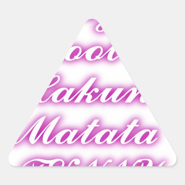 Adesivo Triangular Tocar Legal Hakuna Matata .png (Frente)