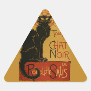 Adesivo Triangular Tournee de Chat Noir Black Cat