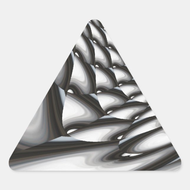 Adesivo Triangular Trabalho de arte abstrato (Frente)