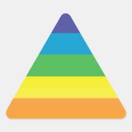 Adesivo Triangular triângulo arco-íris