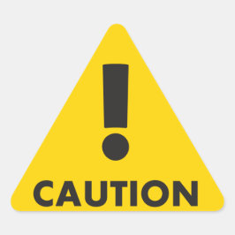 Adesivo Triangular Triângulo de precaução - Risco de visibilidade ama