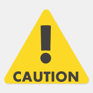 Adesivo Triangular Triângulo de precaução - Risco de visibilidade ama