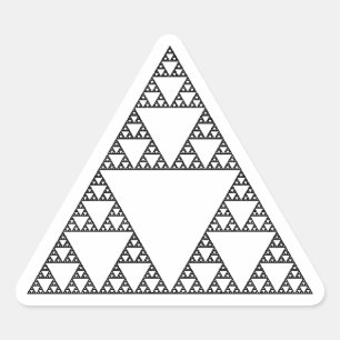 Adesivo Triangular Triângulo de Sierpinski