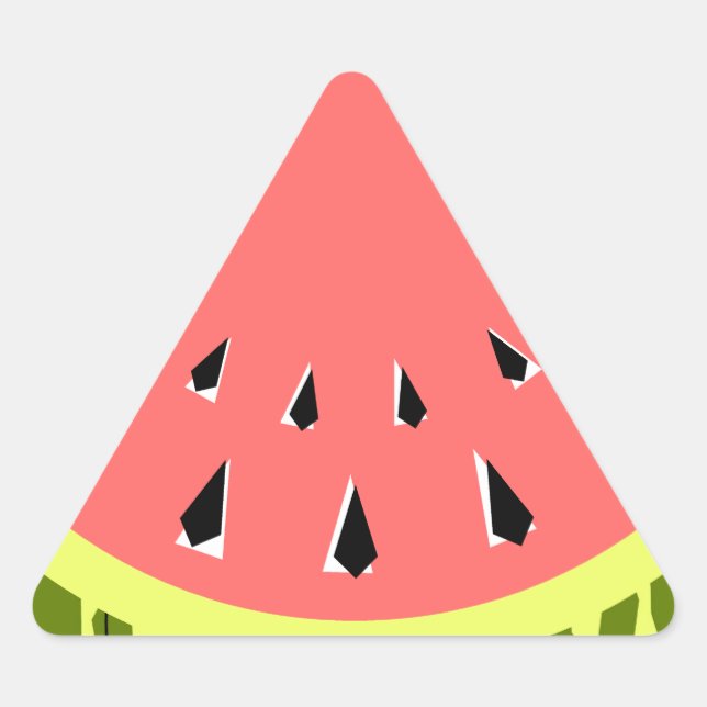 Adesivo Triangular Triângulo rosa com Watermelon (Frente)