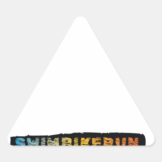 Adesivo Triangular Triathlon design (Frente)