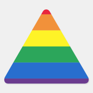 Adesivo Triangular Tripas arco-íris cores Lgbt Lgbtq gay flag