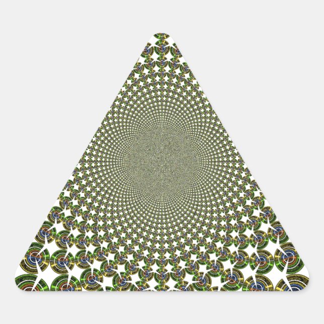 Adesivo Triangular Tubarões sem costura tradicionais (Frente)