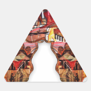 Adesivo Triangular Um Continente Conectado: A Dualidade da África