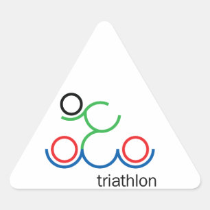 Adesivo Triangular Um presente Triathlon excelente para seu amigo ou