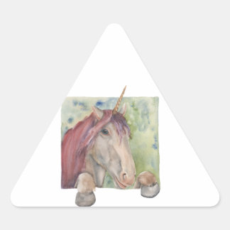 Adesivo Triangular Unicórnio
