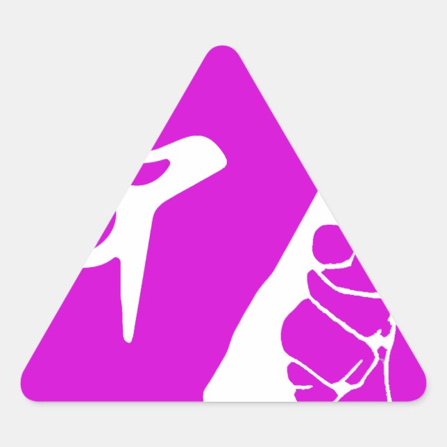 Adesivo Triangular Unidade,Amor e Paz,Alternância_ (Frente)