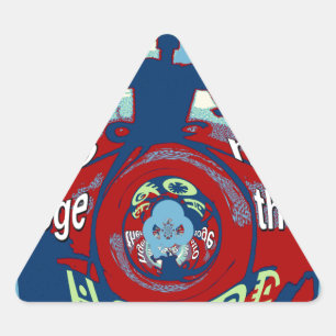 Adesivo Triangular Unidos na Esperança: Mais Fortes Juntos - Impressã