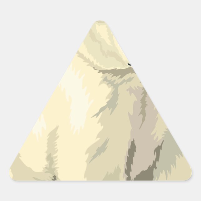 Adesivo Triangular Urso Polar do fofinho (Frente)