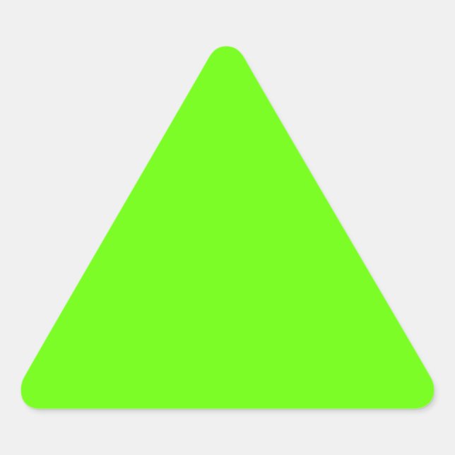 Adesivo Triangular Verde Brilhante (Frente)