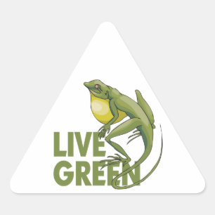 Adesivo Triangular Verde vivo