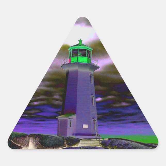 Adesivo Triangular Vidro-farol da Peggy Route Nova Scotia Sticker (Frente)