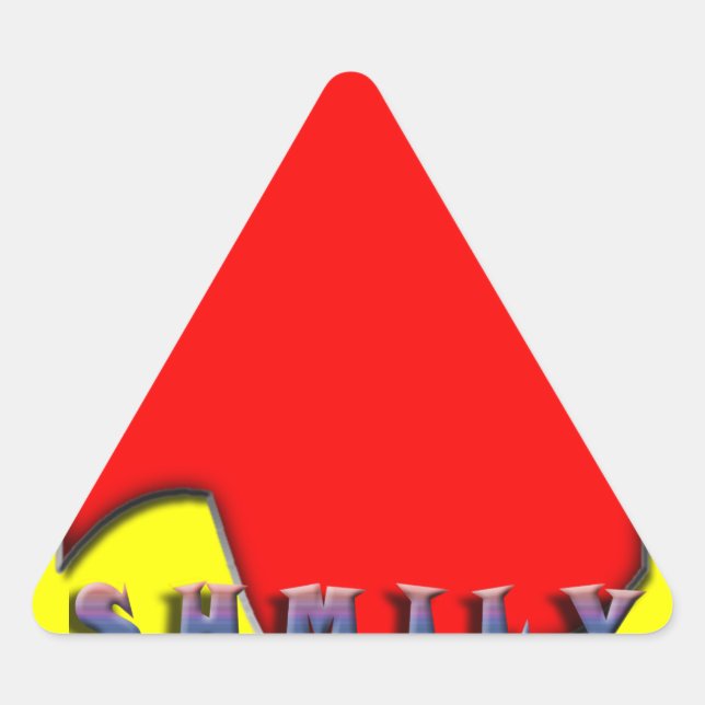 Adesivo Triangular Vinheta de triângulo SHMILY (Frente)