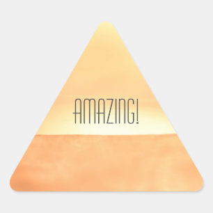 Adesivo Triangular Vinheta "Incrível" de areia
