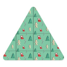 Vinheta triangular de papel de Natal