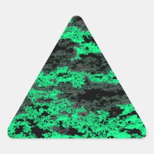 Adesivo Triangular Vinhetas de Nuvens Verdes