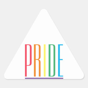 Adesivo Triangular Vinhetas de triângulo PRIDE