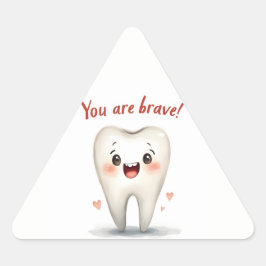 Adesivo Triangular Vinhetas para pequenos dentistas