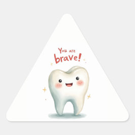 Adesivo Triangular Vinhetas para pequenos dentistas