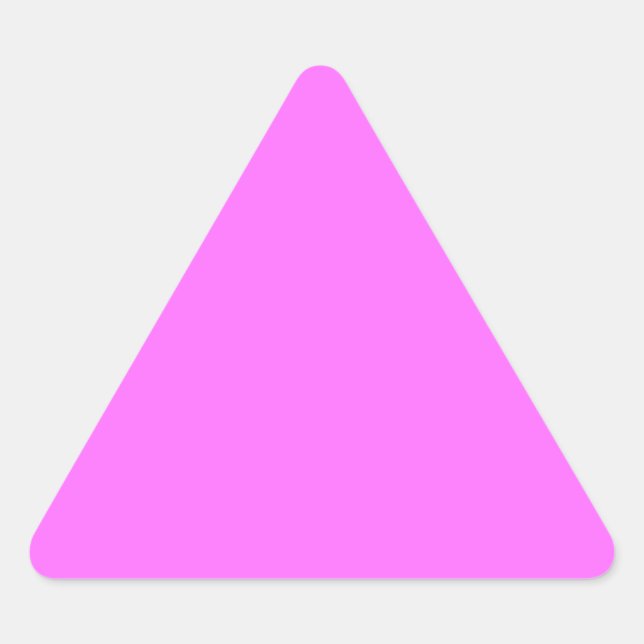 Adesivo Triangular Vinhetas Rosa Chocantes; Escolher Forma (Frente)