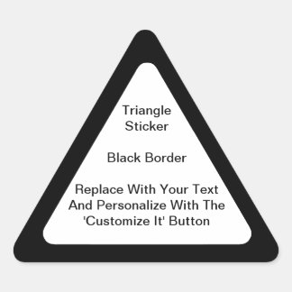 Adesivo Triangular Vinhetas Triangulares Com Borda Preta Em Folhas