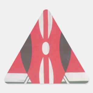 Adesivo Triangular Vintage Kenya Flag Harambe Design